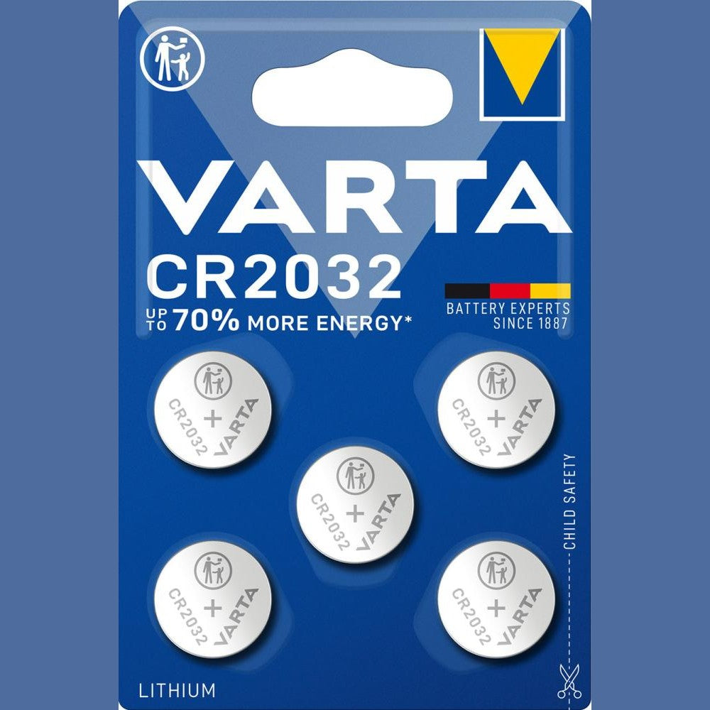 Baterie Lithium CR 2032, 3.0V, 220 mAh, blister de 5 bucati, VARTA - sefira.ro
