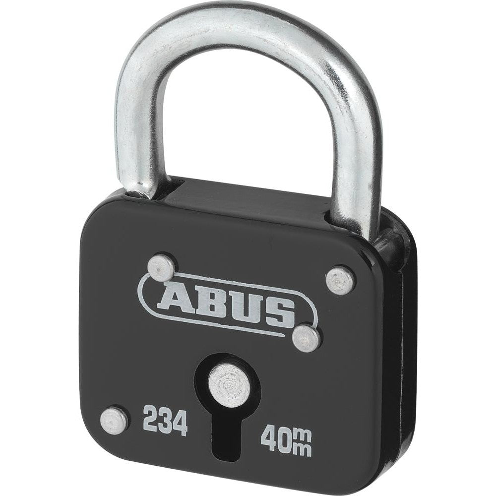 Lacat nr. 234, 40 mm, otel, inel protejat impotriva coroziunii, ABUS - sefira.ro