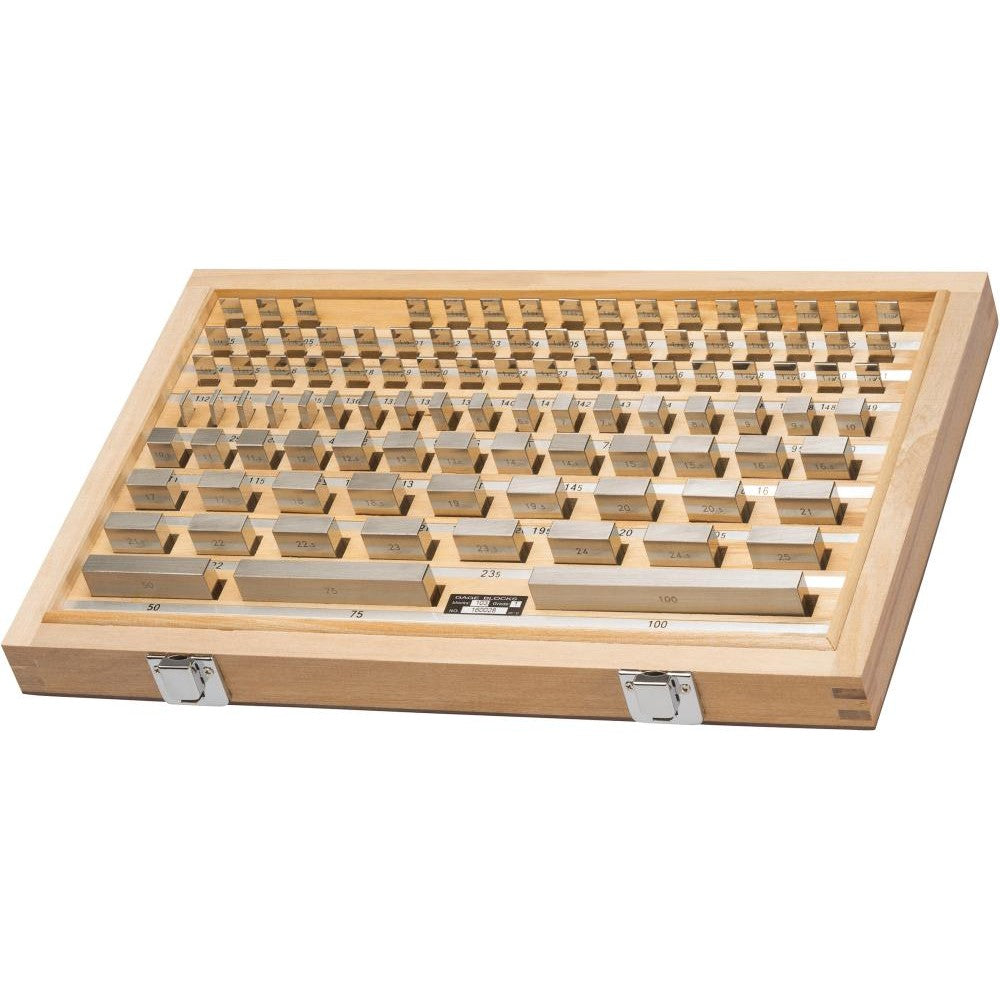 Set cale plan paralele, otel, clasa de toleranta 1, 103 buc., FORTIS - sefira.ro