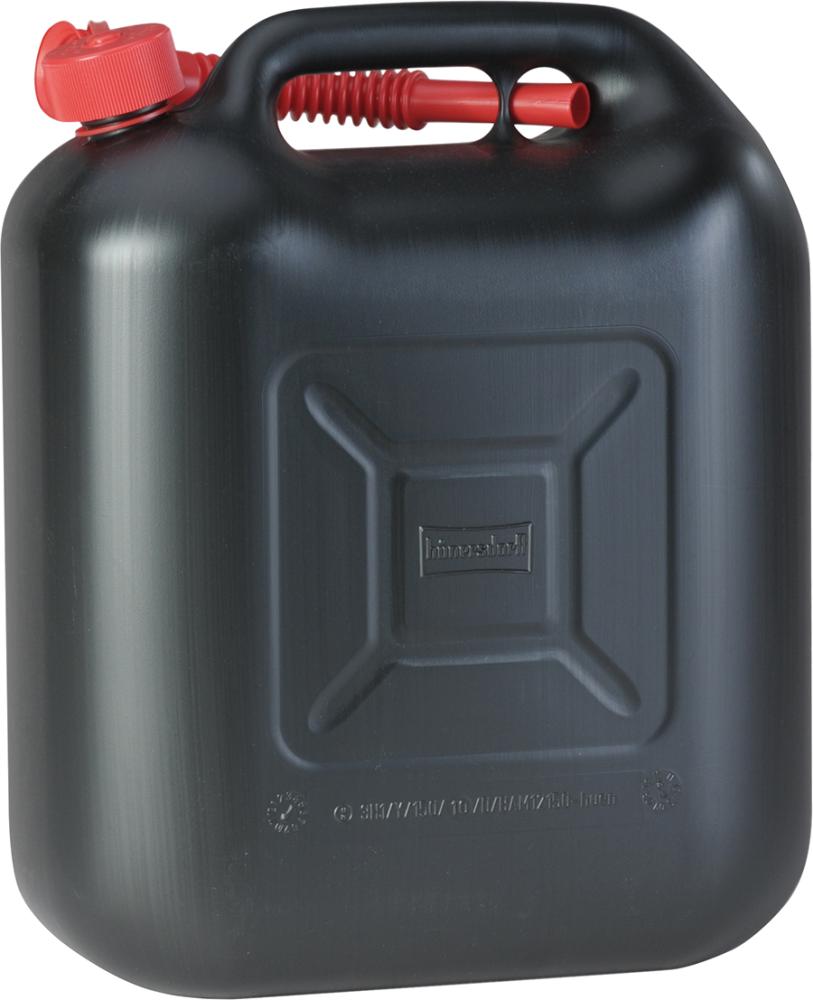 Canistra de combustibil, 5 l, HD-PE, neagra, 265 x 247 x 147 mm, 811400, HUNERSDORF - sefira.ro