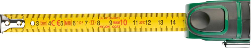 Ruleta cu opritor banda 3m x 16 mm, FORTIS - sefira.ro