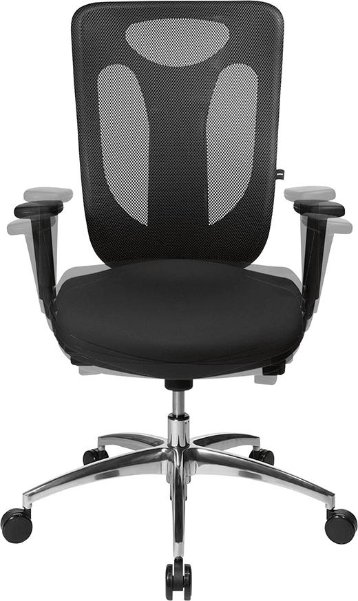 Scaun pivotant de birou model Sitness Net Pro 100, negru, spatar reglabil 600 - 650 mm, TOPSTAR - sefira.ro