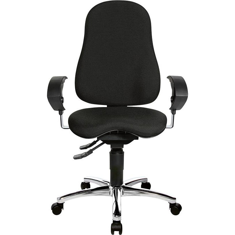 Scaun pivotant de birou model Sitness 10, negru, spatar 570 mm, TOPSTAR - sefira.ro