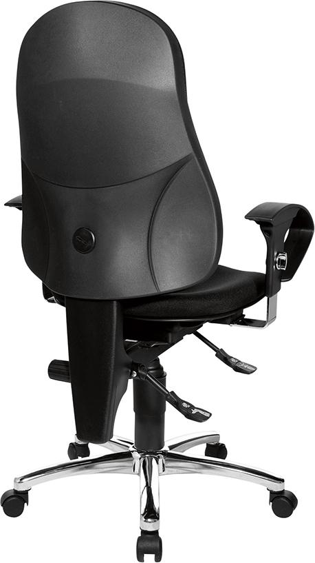 Scaun pivotant de birou model Sitness 10, negru, spatar 570 mm, TOPSTAR - sefira.ro