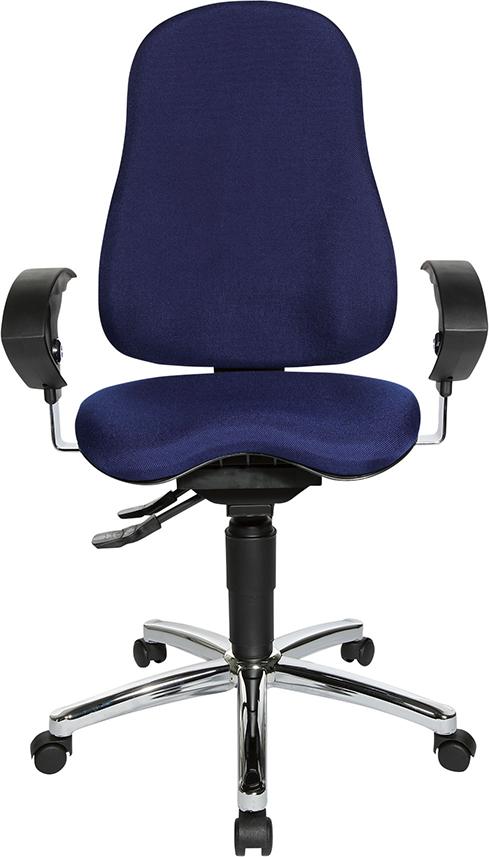 Scaun pivotant de birou model Sitness 10, negru, spatar 570 mm, TOPSTAR - sefira.ro