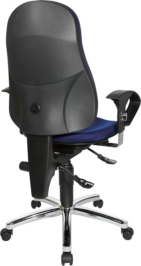 Scaun pivotant de birou model Sitness 10, negru, spatar 570 mm, TOPSTAR - sefira.ro