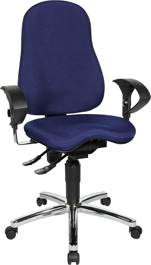 Scaun pivotant de birou model Sitness 10, negru, spatar 570 mm, TOPSTAR - sefira.ro