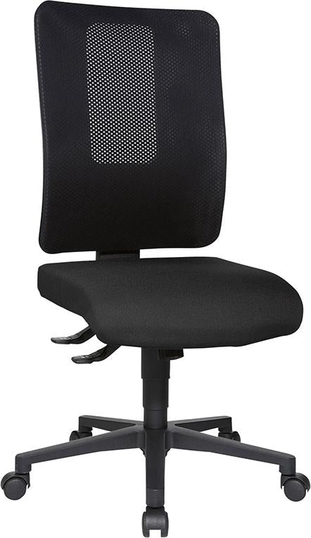 Scaun pivotant de birou model Open X (N), negru, spatar 580 mm, TOPSTAR - sefira.ro