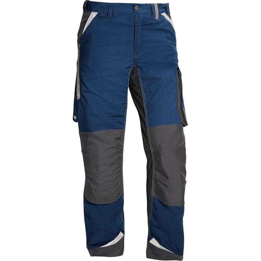 Pantaloni B Flexolution marimea 48, albastru/gri/antracit - sefira.ro
