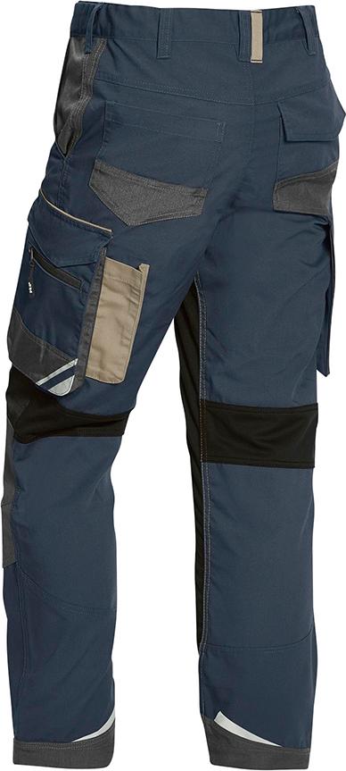 Pantaloni B Flexolution marimea 48, albastru/gri/antracit - sefira.ro