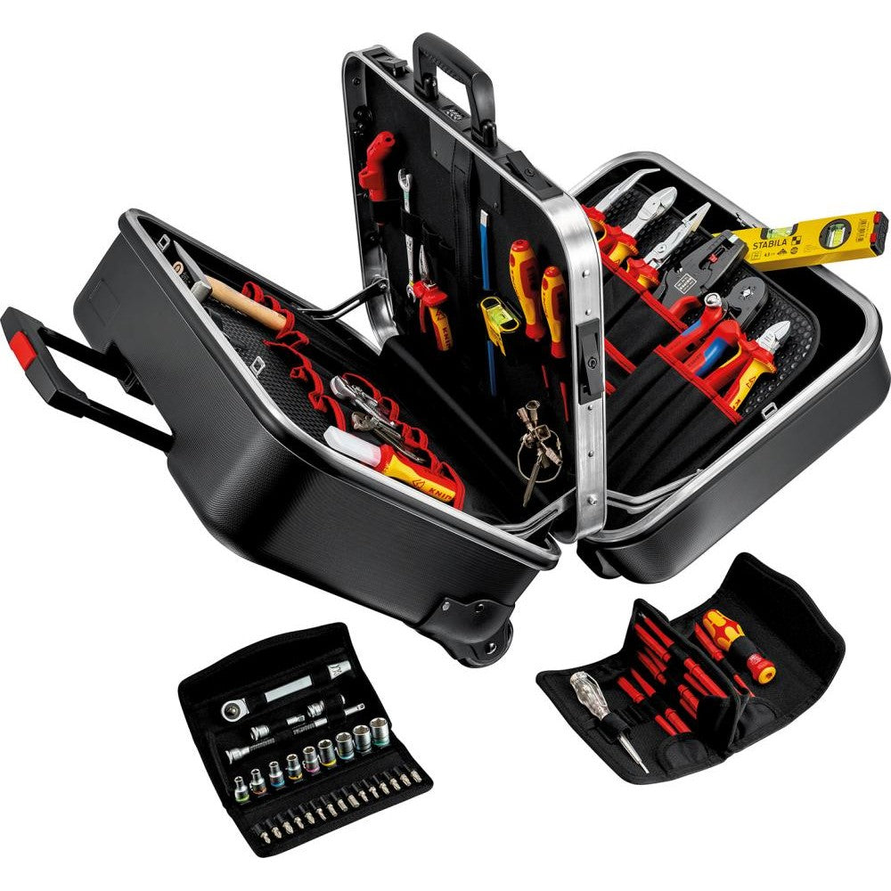 Cutie de scule „BIG Twin Move”, pentru electricieni, 63 piese, 00 21 41, KNIPEX - sefira.ro