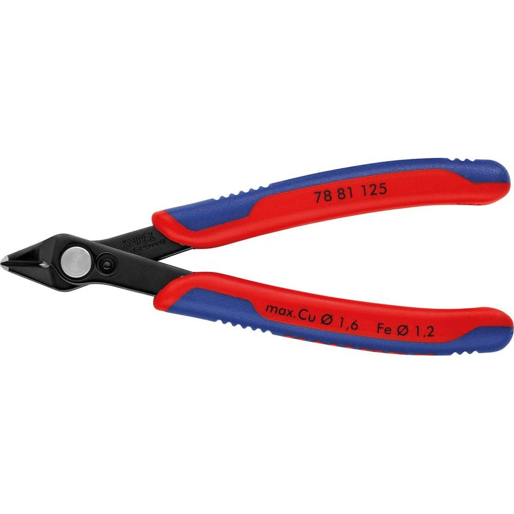 Cleste cu tais lateral pentru electronisti, faseta foarte mica, 125mm, 78 81 125, KNIPEX - sefira.ro