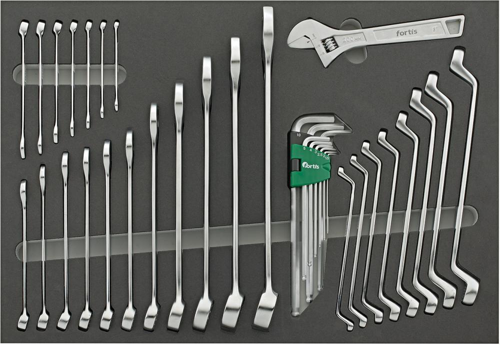 Dulap cu scule mobil 7 sertare, 116 buc, FORTIS - sefira.ro