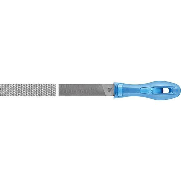 Pila raspel, 200x20x5mm, dantura in cruce/ bastarda, dantura 1/1, cu maner, PFERD - sefira.ro