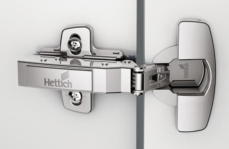 Balama aplicata cu amortizare Sensys 8645i, 110°, nichelata, cu placa de insurubare, baza 12.5 mm, HETTICH - sefira.ro