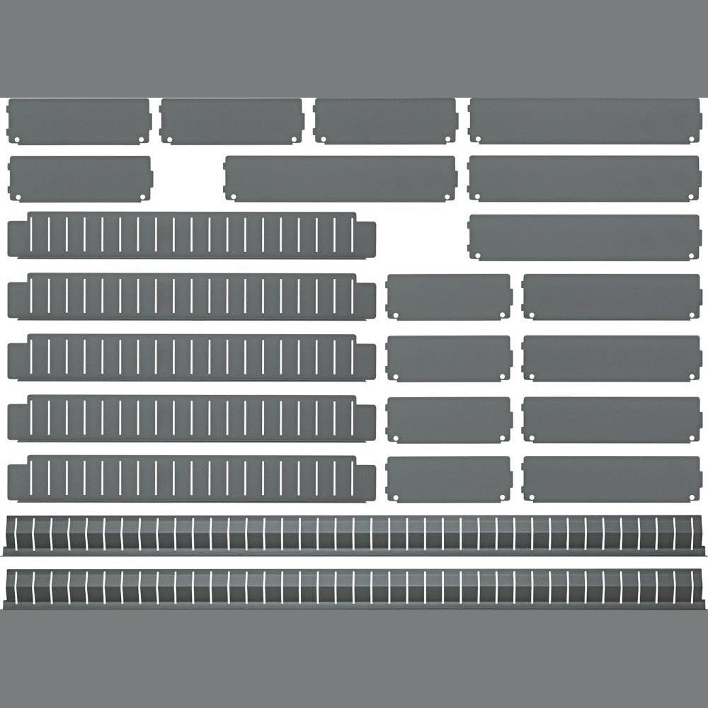 Pereti compartimentare sertare pentru dulap de scule mobil, 760 x 398 mm, 22 piese - sefira.ro