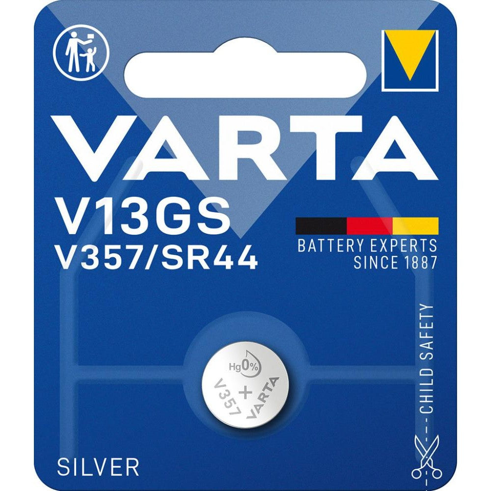 Baterie SILVER V13GS/V357/SR44, 1.55 V, 155 mAh, VARTA - sefira.ro