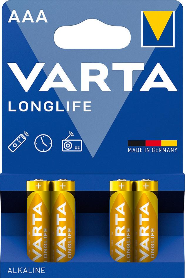 Baterie LONGLIFE Micro AAA LR 03, blister de 8, VARTA - sefira.ro