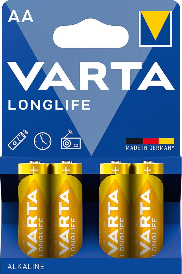 Baterie LONGLIFE Mignon AA LR 6, blister de 8, VARTA - sefira.ro
