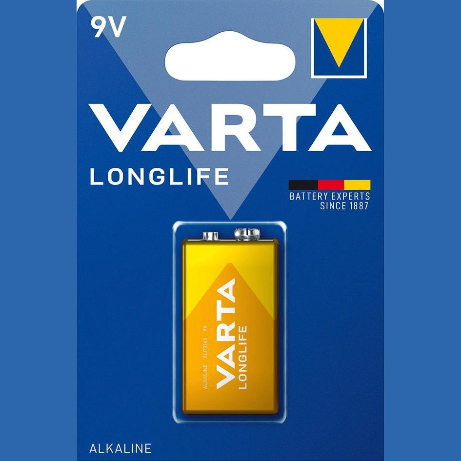 Baterie LONGLIFE E 9V, E-block, ambalata individual, VARTA - sefira.ro