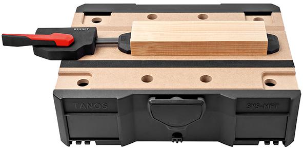 Set cleme orizontale MFT, pentru mese multifuncționale, pentru gaura de 20 mm, 2buc, BESSEY - sefira.ro