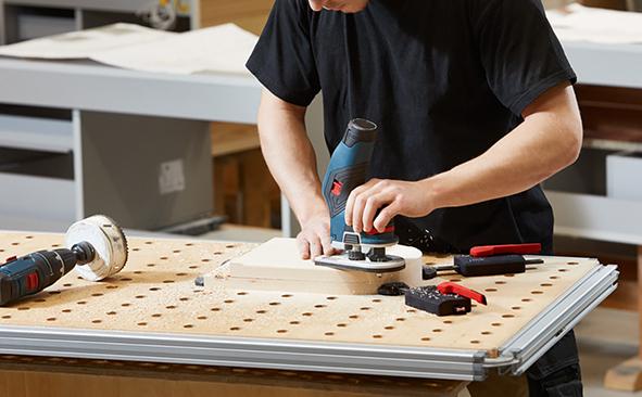 Set cleme orizontale MFT, pentru mese multifuncționale, pentru gaura de 20 mm, 2buc, BESSEY - sefira.ro