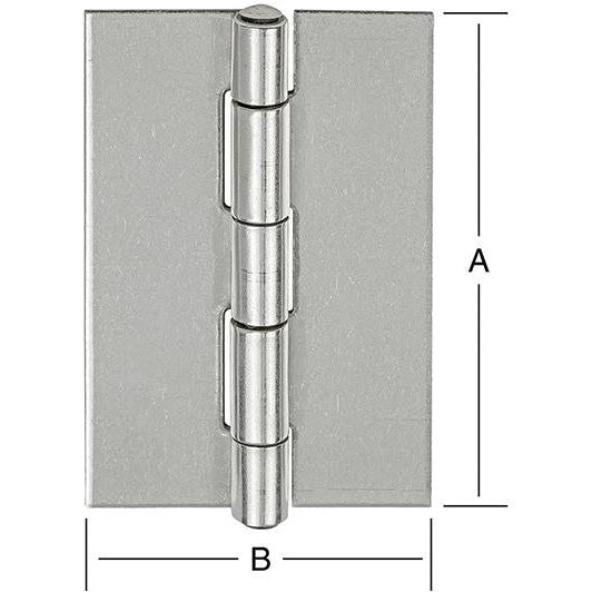 Balama ingusta pentru usi DIN 7954 A, inox, 50 x 31 x 1.0 mm, neperforata, VORMANN - sefira.ro