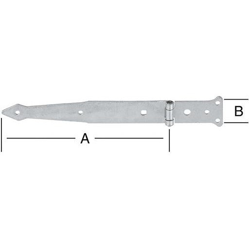 Balama, versiune dura, ax Ø 8 mm, 400 x 45 mm, VORMANN - sefira.ro