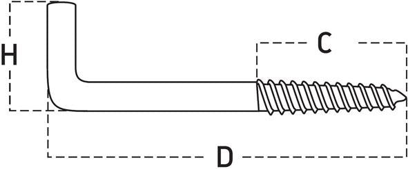 Art. 4 cârlig șurub ger. zn 4/ 20 - sefira.ro