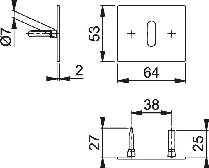 Pereche de rozete E847NS-OB F69 , 35-45 - sefira.ro
