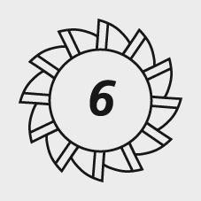 Freza din carbura monobloc, 6mm, lungime 70mm, 6 taisuri, AlTiN+, DIN 6535 HA, FORTIS - sefira.ro