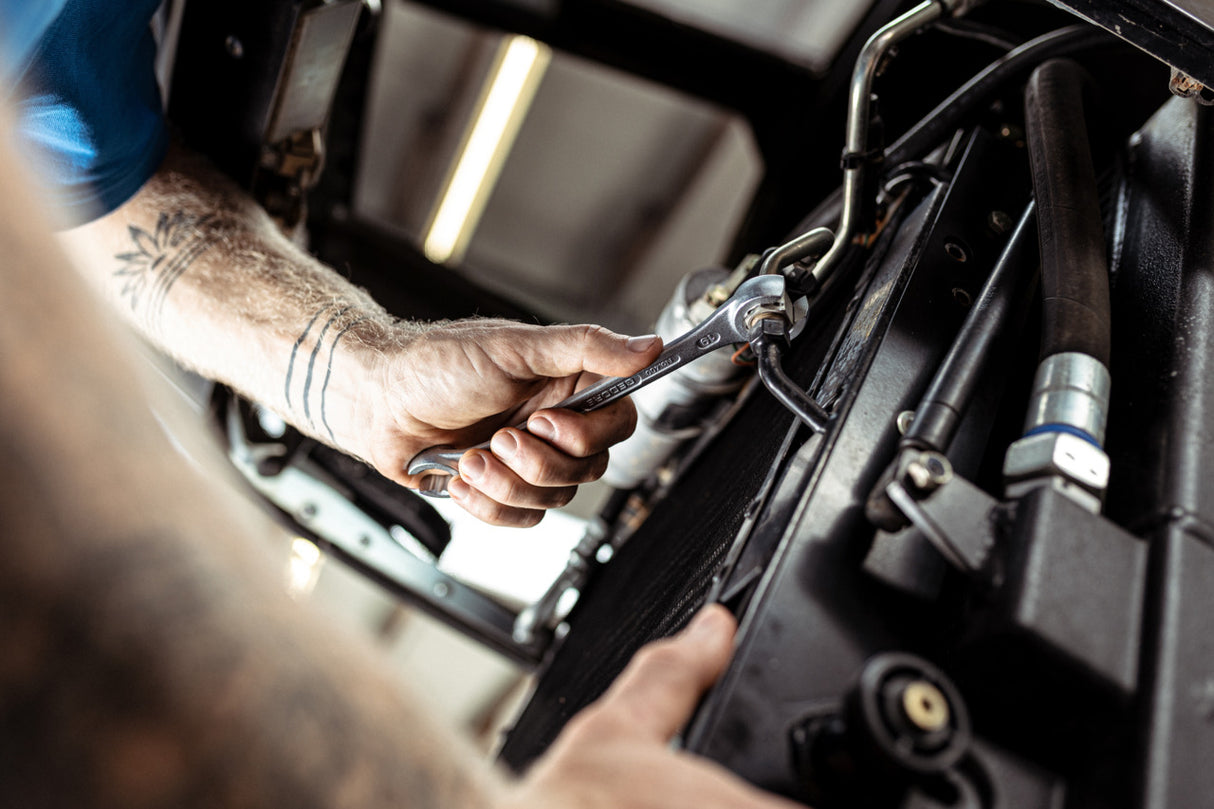 Cheie inelara deschisa, 36 x 41 mm, lungime 351 mm, DIN 3118, Nr. 400 36X41, GEDORE - sefira.ro