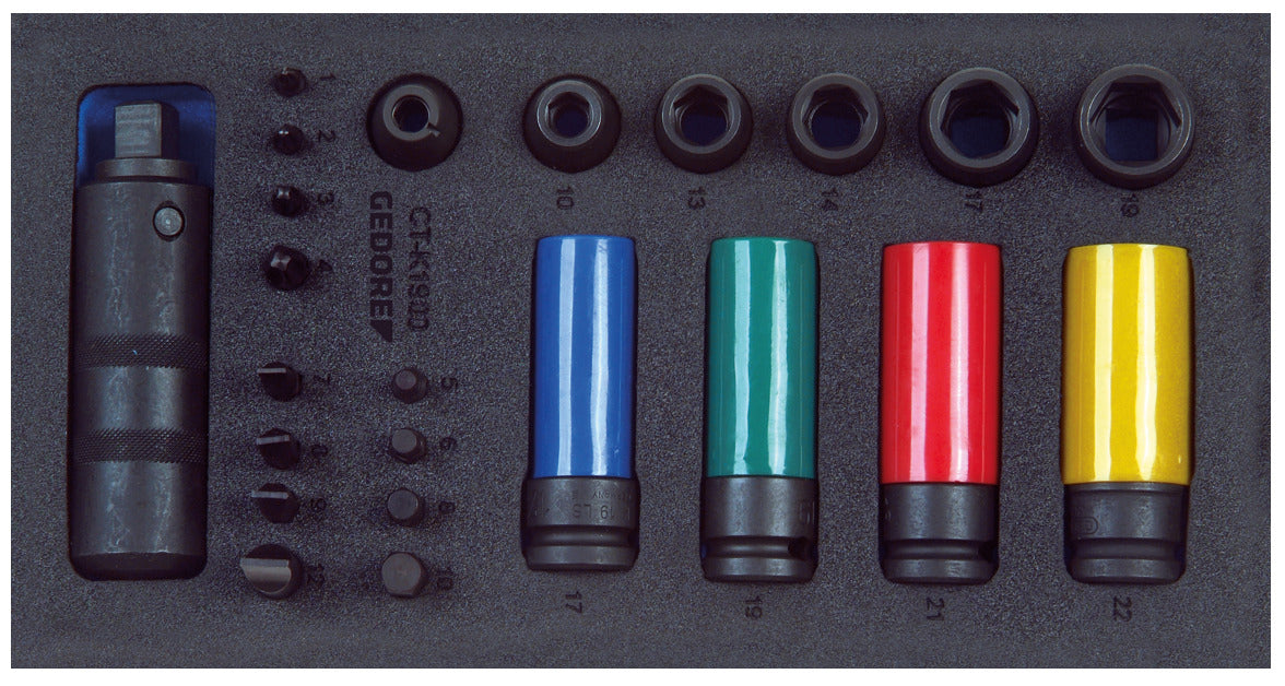 Set de scule 1/4' pentru motocicleta, 30 piese, GEDORE - sefira.ro