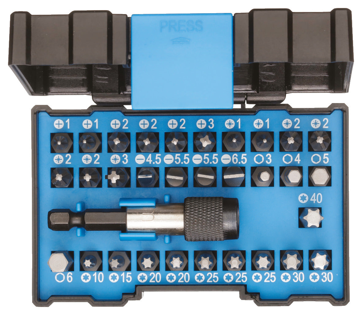 Set tubulare 1/4" cu prindere bit, pentru masina, 7; 8; 10; 12; 13; 3/8", 6 piese, Nr. 666-006, GEDORE - sefira.ro