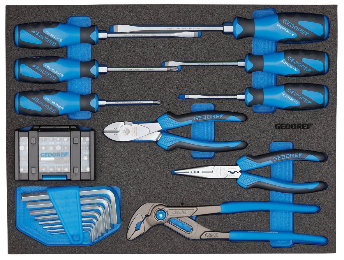 Set de scule 1/4' pentru motocicleta, 30 piese, GEDORE - sefira.ro