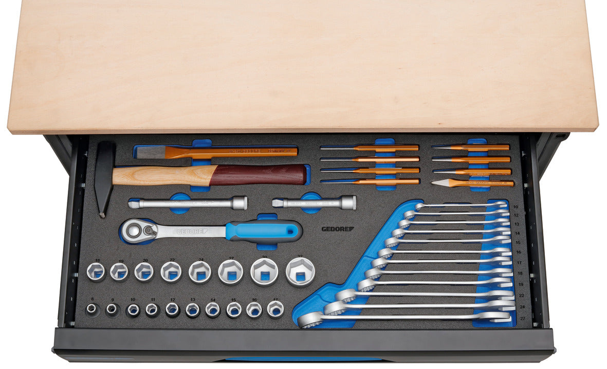 Set de scule 1/4' pentru motocicleta, 30 piese, GEDORE - sefira.ro