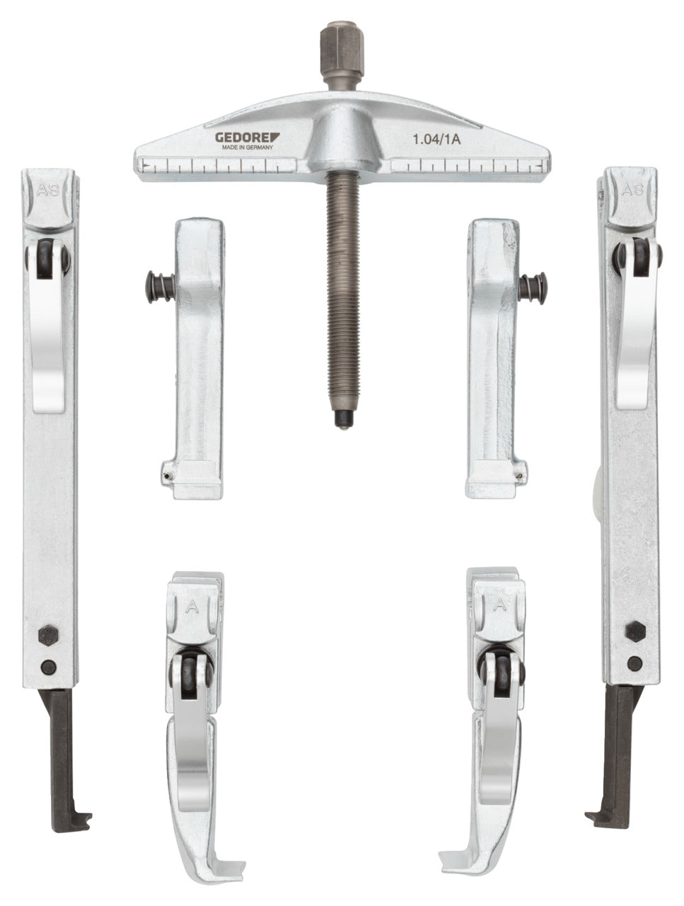 Extractor universal cu 2 brate si blocator HIGH POWER, 200x150 mm, 1.04/HP2A-B, GEDORE - sefira.ro