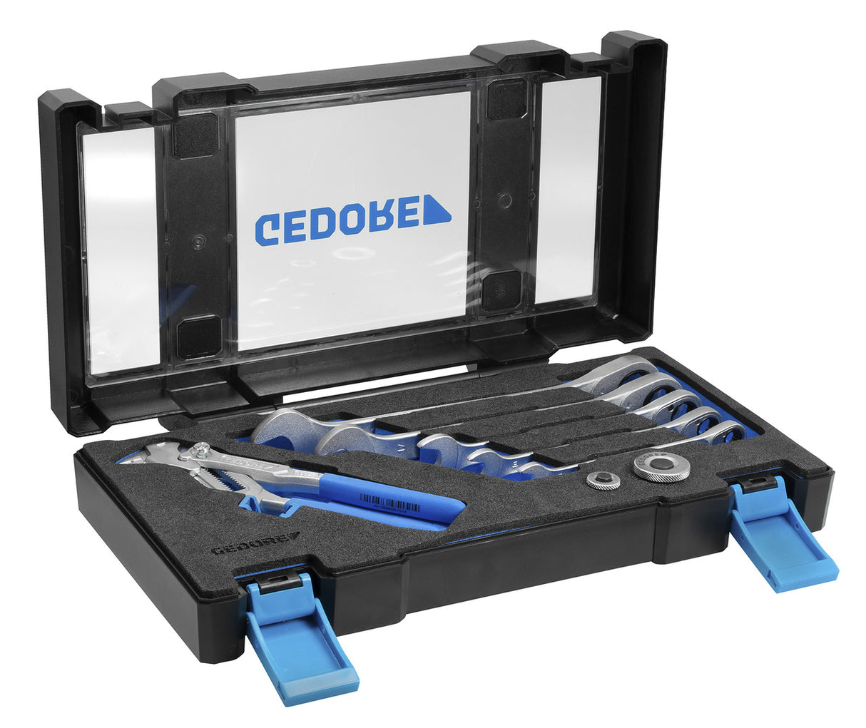 Set chei combinate, cu clichet si cleste, 8-19mm, 10 piese, 7 RA 183, GEDORE - sefira.ro