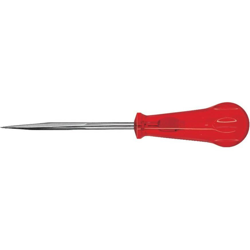 Alezor cu maner din plastic, varf 4 canturi, 185mm, lama 100mm, Ø6mm, WIHA - sefira.ro