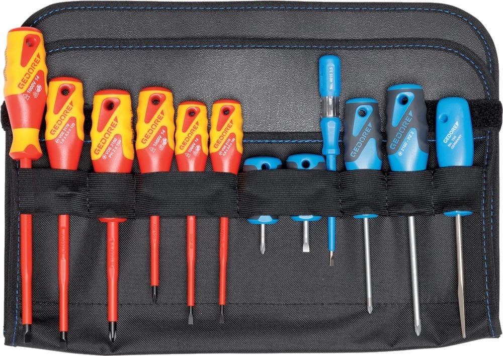 Scule electricieni, set 90 buc, in geanta transport, 1090, GEDORE - sefira.ro