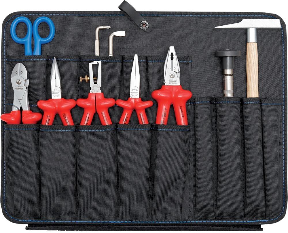 Scule electricieni, set 90 buc, in geanta transport, 1090, GEDORE - sefira.ro