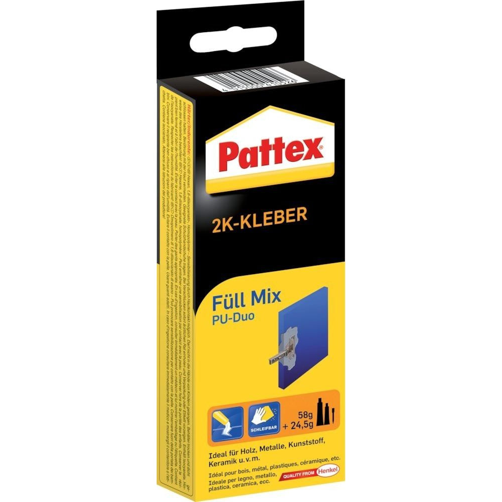 Adeziv special Pattex Full Mix, 2 componente, tub 58g si 24,5g / 82,5 g, PATTEX® - sefira.ro