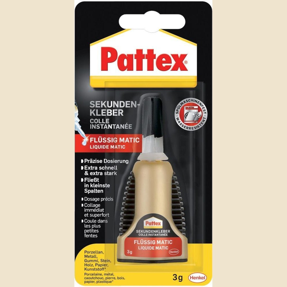 Pattex Superglue Matic lichid, lichid, flacon 3g, PATTEX® - sefira.ro