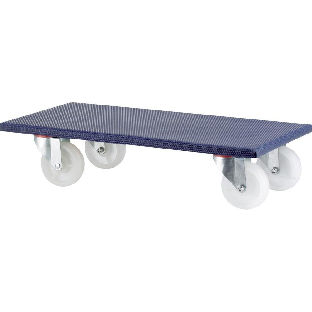 Carucior universal pentru transport, 600x300x140mm, max 600kg, roti plastic 100mm - sefira.ro