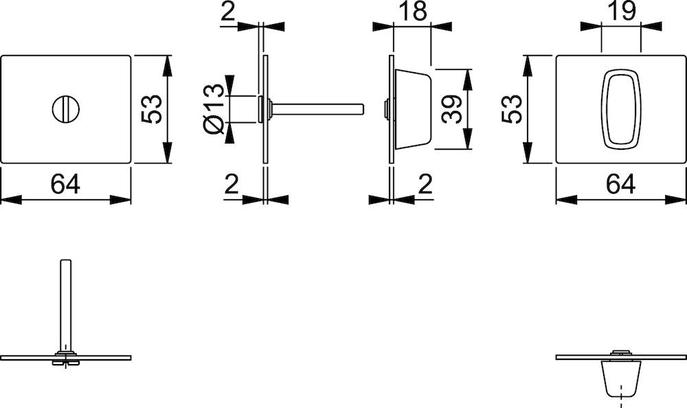 Pereche de rozete E847NS-OB F69 , 35-45 - sefira.ro