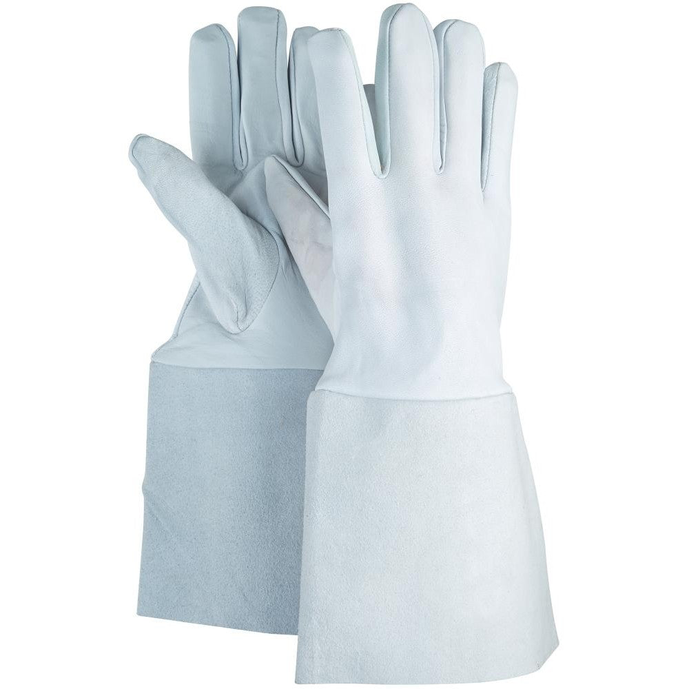 Manusi de protectie sudura ARGON, 350mm, marimea 10, piele de vita nappa cu manseta, BIHAR - sefira.ro