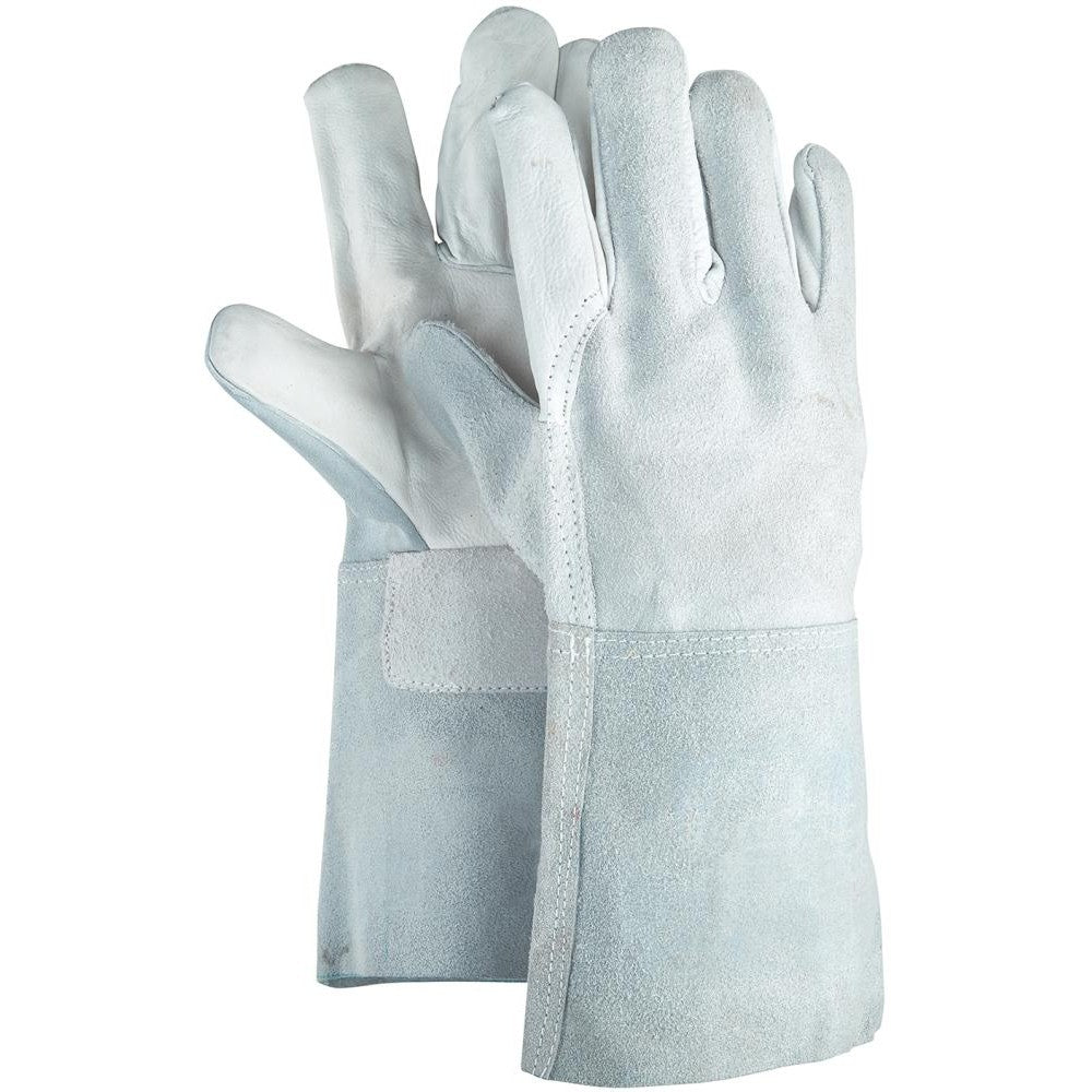 Manusi de protectie pentru sudura VS53, piele cu striatii, 350mm, marimea 10, NITRAS SAFETY - sefira.ro