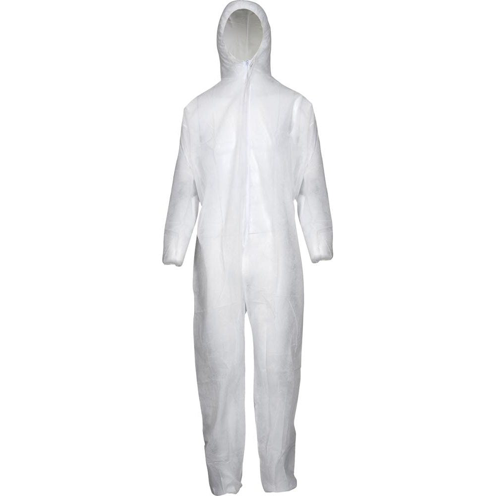 Salopetă de protecție împotriva murdăriei, PP, 50 g/mp, dimensiune. 3XL, alb - sefira.ro