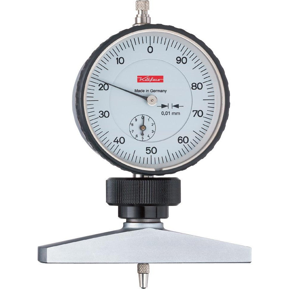Ceas comparator de adancime, 0-10mm, scala 0.01mm, TM2, KAFER - sefira.ro