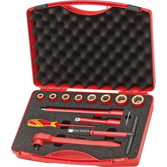 Set tubulare VDE 1/2", 12 piese, VDE 1001, GEDORE - sefira.ro